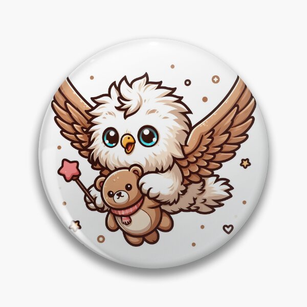 Item preview, Kawaii Fluffy Griffon With Teddy Bear designed and sold by CanvasCutie.