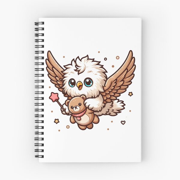 Item preview, Kawaii Fluffy Griffon With Teddy Bear designed and sold by CanvasCutie.