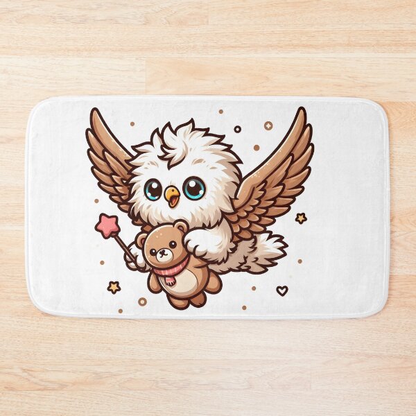 Item preview, Kawaii Fluffy Griffon With Teddy Bear designed and sold by CanvasCutie.