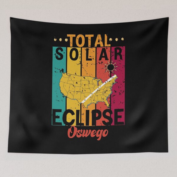 Item preview, Eclipse Memories In Oswego , Total Solar Sclipse Funny Vintage Retro USA 08.04.2024 designed and sold by ArtByKatti.