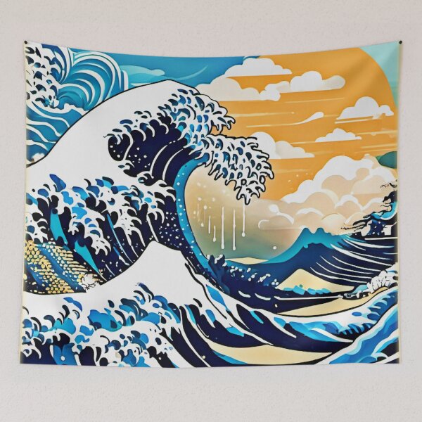 Item preview, Great Wave Art designed and sold by Health And Fitness Posts e-Store.