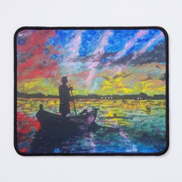 Item preview, The boatman designed and sold by DonnaBlankaArt.