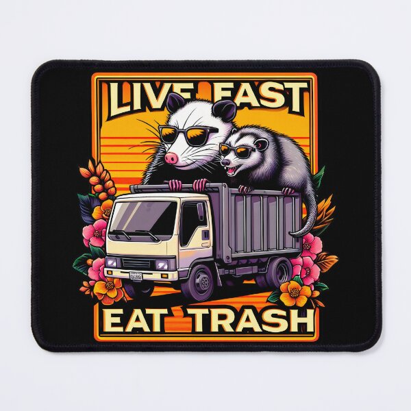 Item preview, Live Fast! Eat Trash! Trash Truck Rebels designed and sold by CinEmmaDesign.
