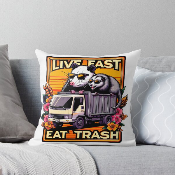 Item preview, Live Fast! Eat Trash! Trash Truck Rebels designed and sold by CinEmmaDesign.
