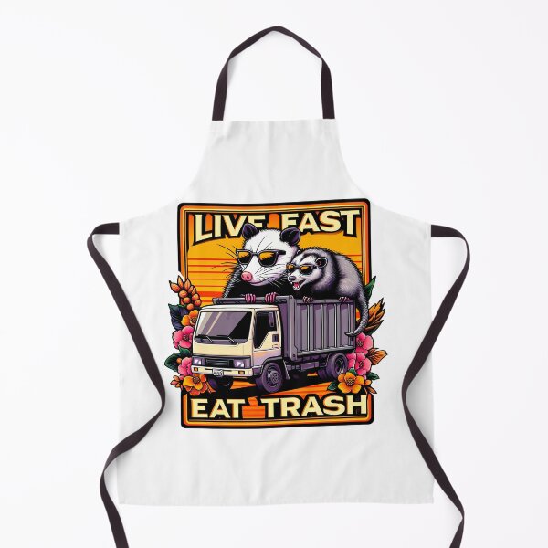 Item preview, Live Fast! Eat Trash! Trash Truck Rebels designed and sold by CinEmmaDesign.