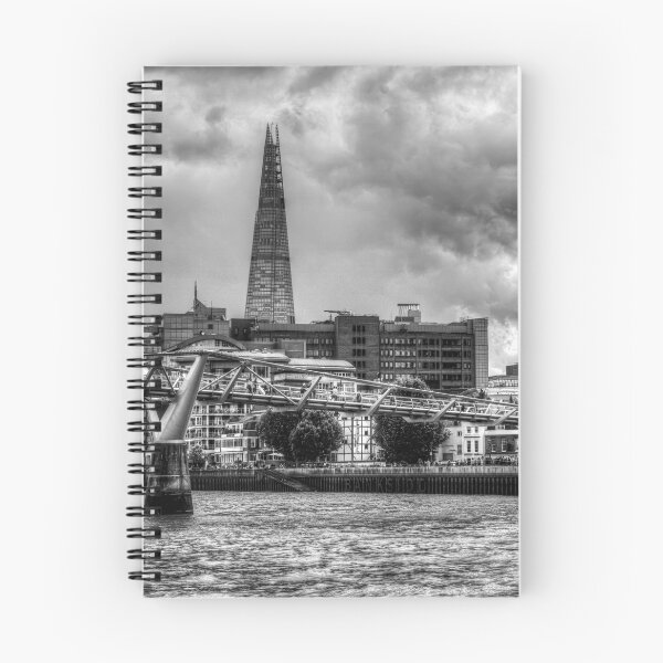Item preview, London Millennium Footbridge And Shard, Black And White designed and sold by Paul Thompson Photography.
