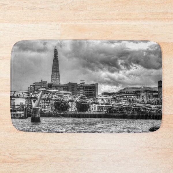 Item preview, London Millennium Footbridge And Shard, Black And White designed and sold by Paul Thompson Photography.