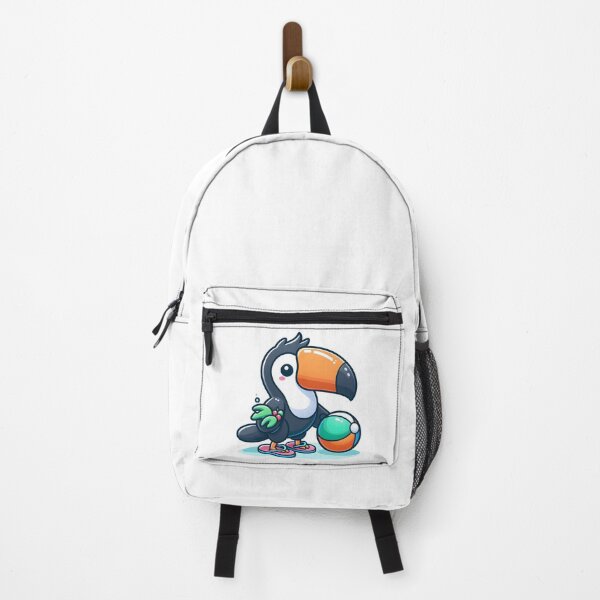 Item preview, Kawaii Toucan With Flip Flops designed and sold by CanvasCutie.