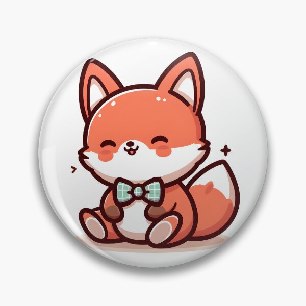 Item preview, Kawaii Fox With Bow Tie designed and sold by CanvasCutie.
