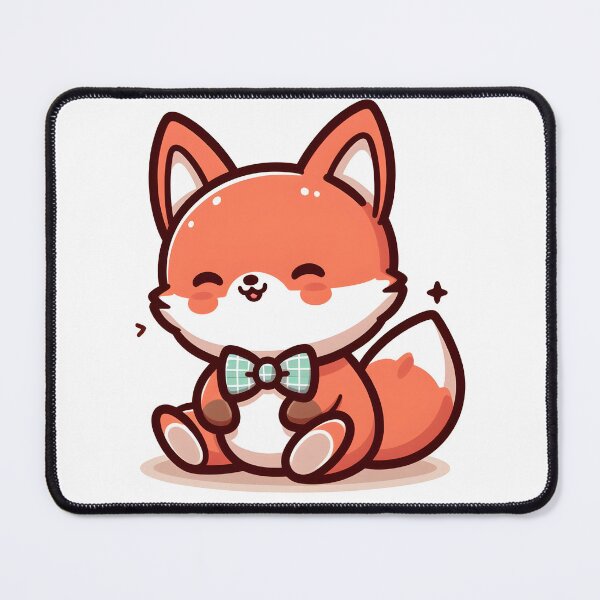 Item preview, Kawaii Fox With Bow Tie designed and sold by CanvasCutie.