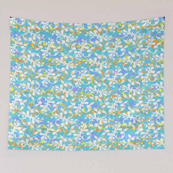 Item preview, Bedoni on blue  designed and sold by Flowersonstuff.