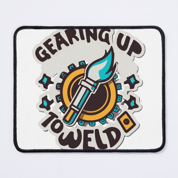 Item preview, Gearing Up to Weld - Industrial Gear and Torch Design designed and sold by NiftyWrx.