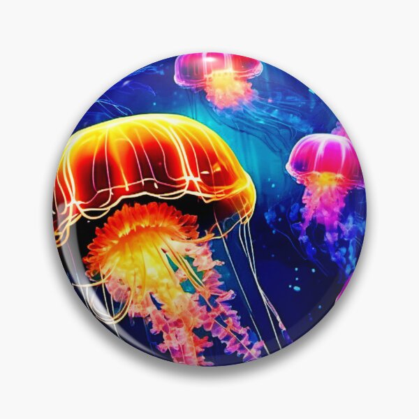 Item preview, Glowing Jellyfish Scene designed and sold by Health And Fitness Posts e-Store.