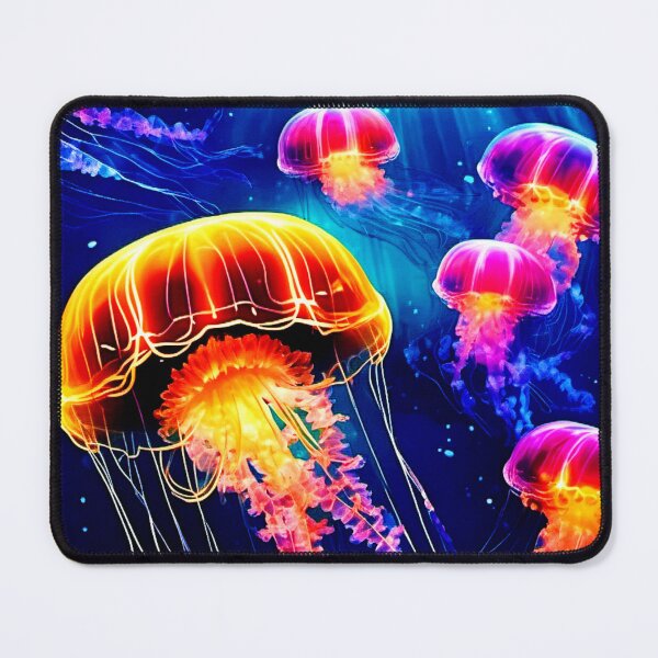 Item preview, Glowing Jellyfish Scene designed and sold by Health And Fitness Posts e-Store.