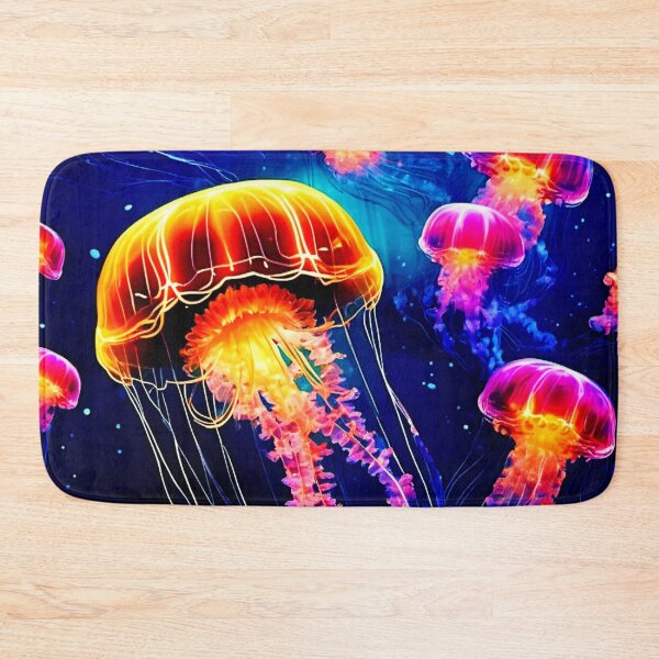 Item preview, Glowing Jellyfish Scene designed and sold by Health And Fitness Posts e-Store.