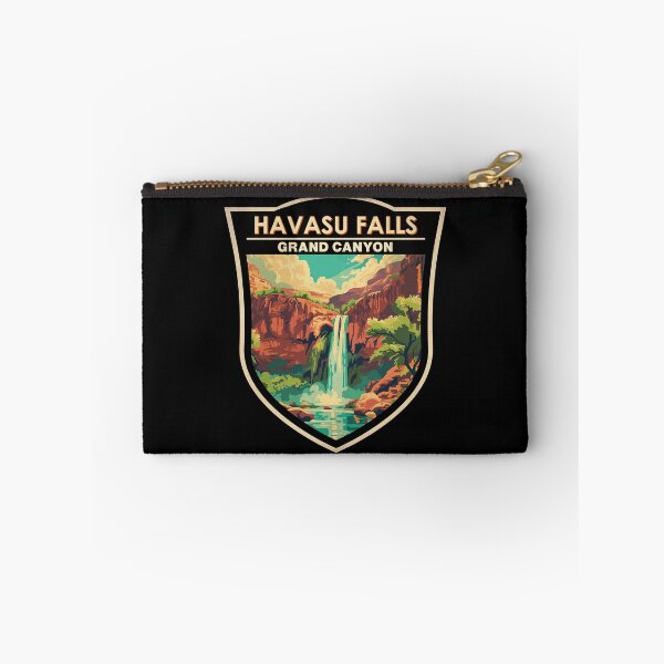 Item preview, Havasu Falls Grand Canyon Travel Art Badge designed and sold by KrisSidDesigns.
