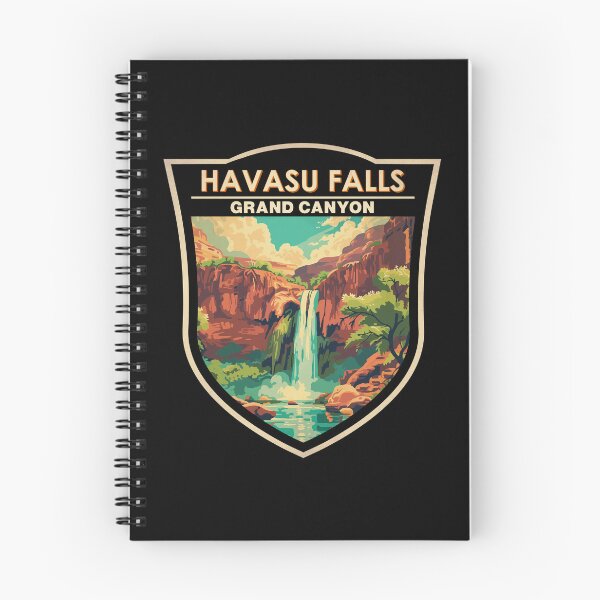 Item preview, Havasu Falls Grand Canyon Travel Art Badge designed and sold by KrisSidDesigns.