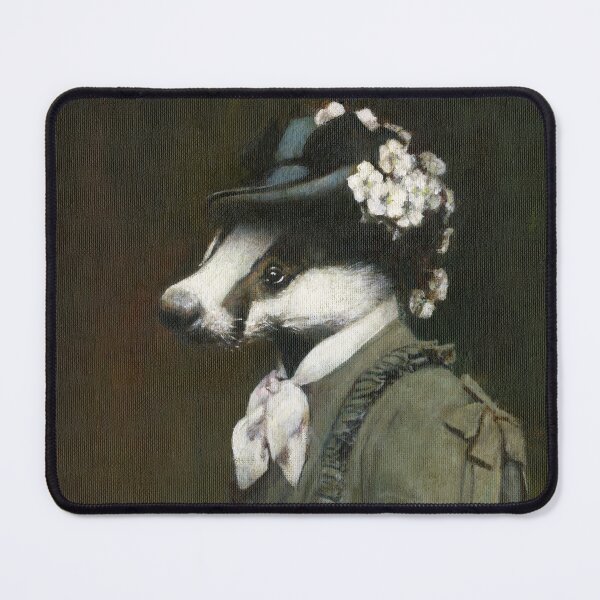 Item preview, Victorian Lady Badger In Grey designed and sold by mictomart.