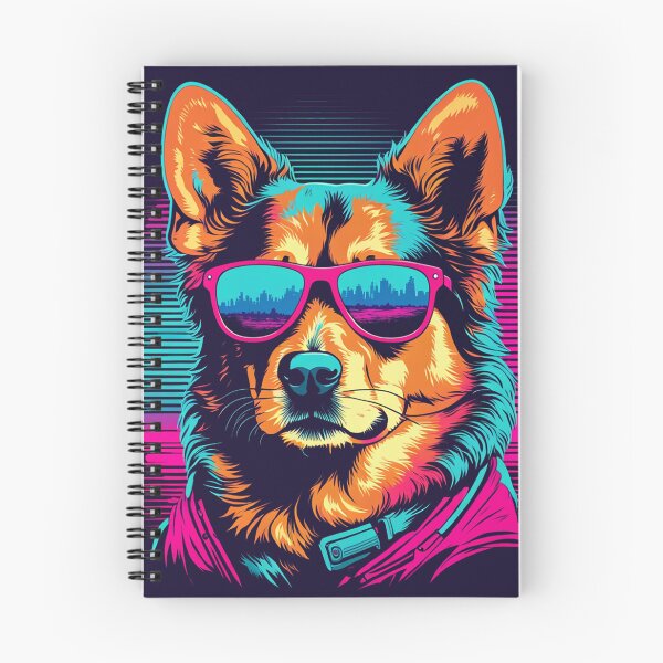 Item preview, Dog with glasses the fashion guru who inspires other dogs to embrace their individuality and express their unique style, with confidence and elegance in every step designed and sold by Pulsant  Paintings.