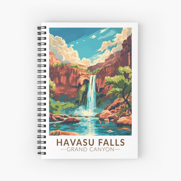 Item preview, Havasu Falls Grand Canyon Travel Art Vintage designed and sold by KrisSidDesigns.