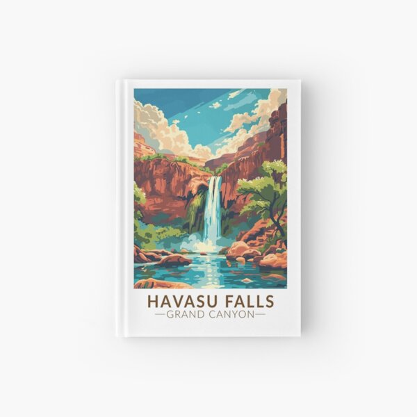 Vista previa del artículo con la obra «Havasu Falls Gran Cañón Viaje Arte Vintage», diseñado y vendido por KrisSidDesigns.