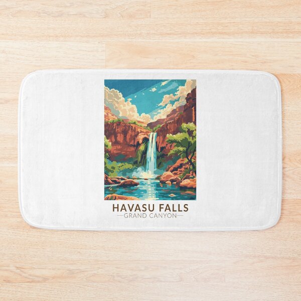 Item preview, Havasu Falls Grand Canyon Travel Art Vintage designed and sold by KrisSidDesigns.
