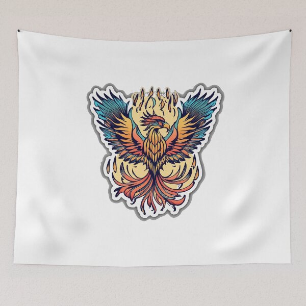 Item preview, Fiery Phoenix Rises from Welding Sparks - Fantasy Welder Emblem designed and sold by NiftyWrx.