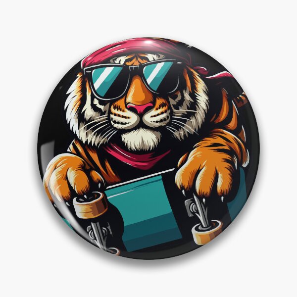 Item preview, Cool Tiger Skater Wearing Sunglasses designed and sold by McThingummy.