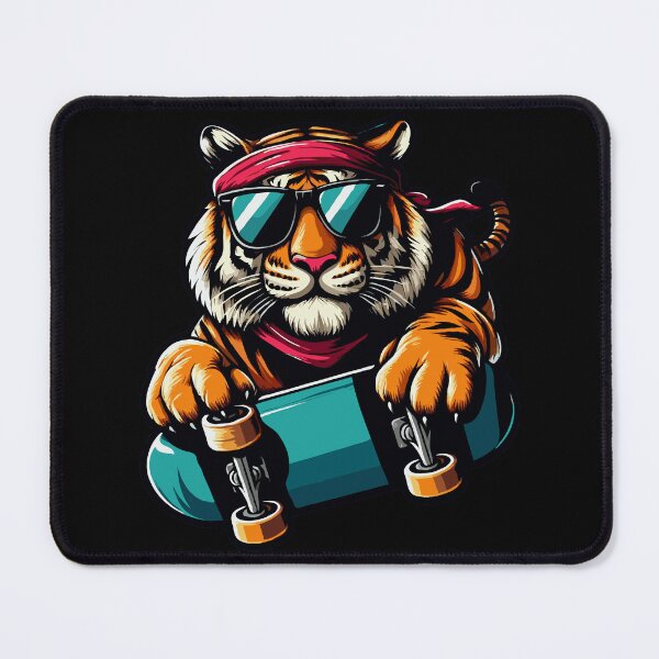 Item preview, Cool Tiger Skater Wearing Sunglasses designed and sold by McThingummy.