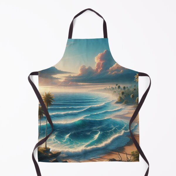 Item preview, ocean with palm trees photography style designed and sold by caroldarlene.