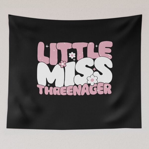 Item preview, Little Miss Threenager Girl 3 years Old Girl Birthday 3rd Bday designed and sold by clothesy7.