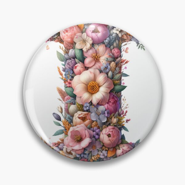 Item preview, Letter “I” containing flowers designed and sold by yeekazar.