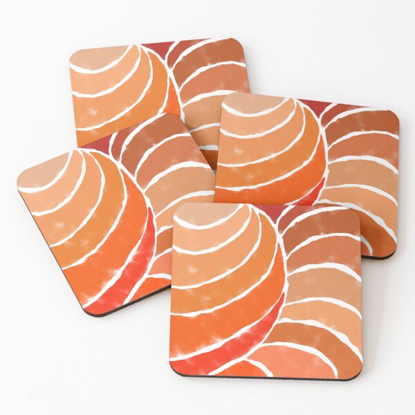 Item preview, Tropic Tile Orange, Red and Sepia Leaves designed and sold by NoaaDesign.
