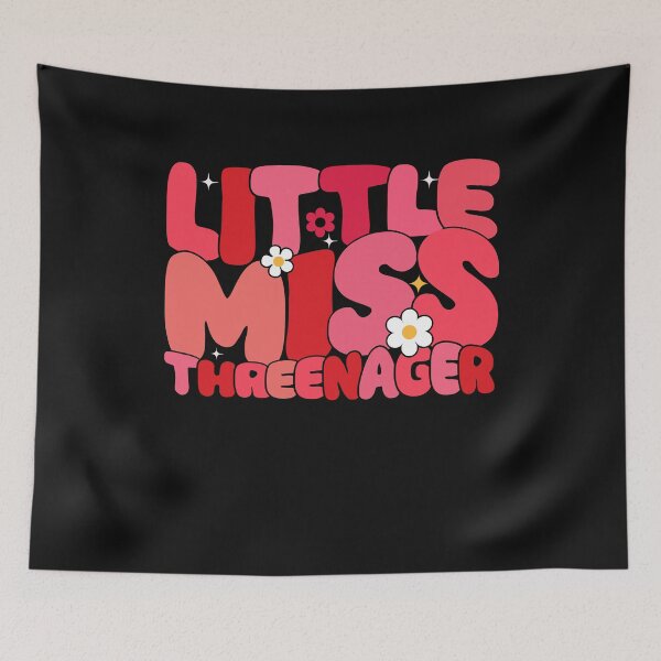 Item preview, Happy 3rd Birthday Girl Toddler Little Miss Threenager Girl designed and sold by clothesy7.