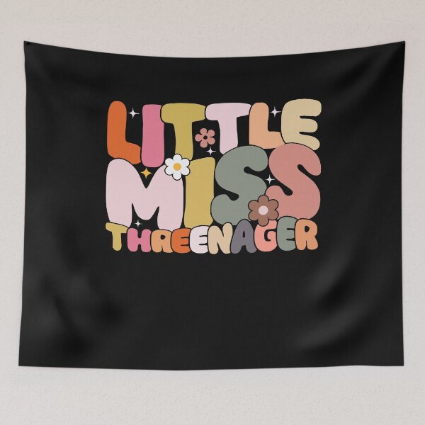 Item preview, Threenager Girl Lil Miss Threenager Toddler Girl Third Birthday designed and sold by clothesy7.