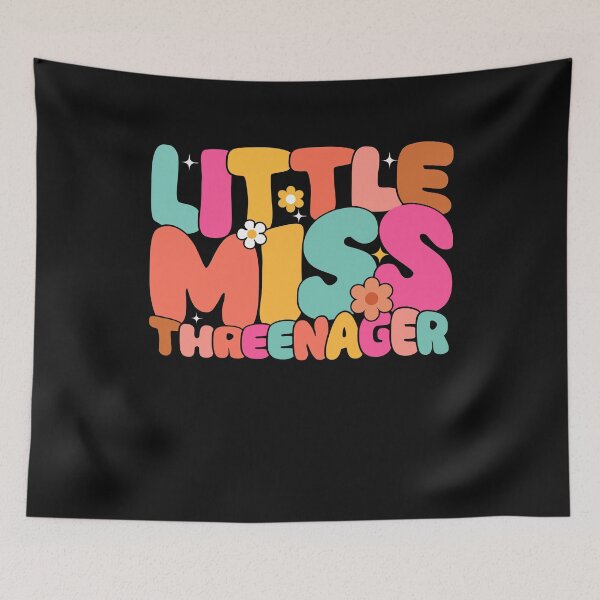 Item preview, Little Miss Threenager Birthday Girl Turning 3 designed and sold by clothesy7.