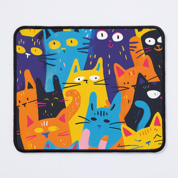 Item preview, Cats’ Colorful Serenade: A Symphony of Hues designed and sold by Ipek Morel.