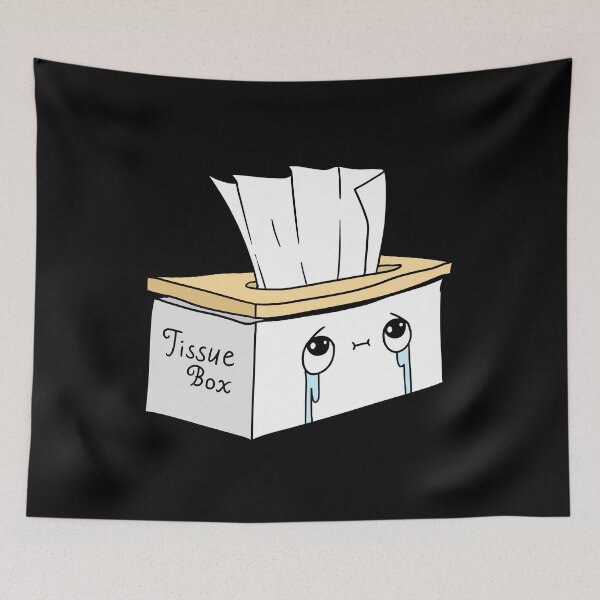 Item preview, cute sad tissue box designed and sold by JJadx.
