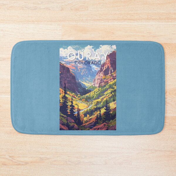 Item preview, Ouray Colorado Travel Art Vintage designed and sold by KrisSidDesigns.
