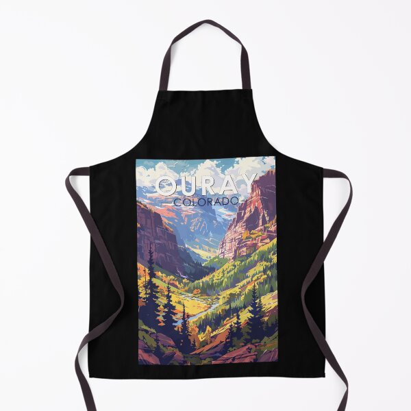 Item preview, Ouray Colorado Travel Art Vintage designed and sold by KrisSidDesigns.