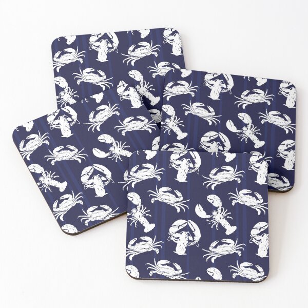 Item preview, Blue and White Seafood Pattern designed and sold by CreativeBridge.