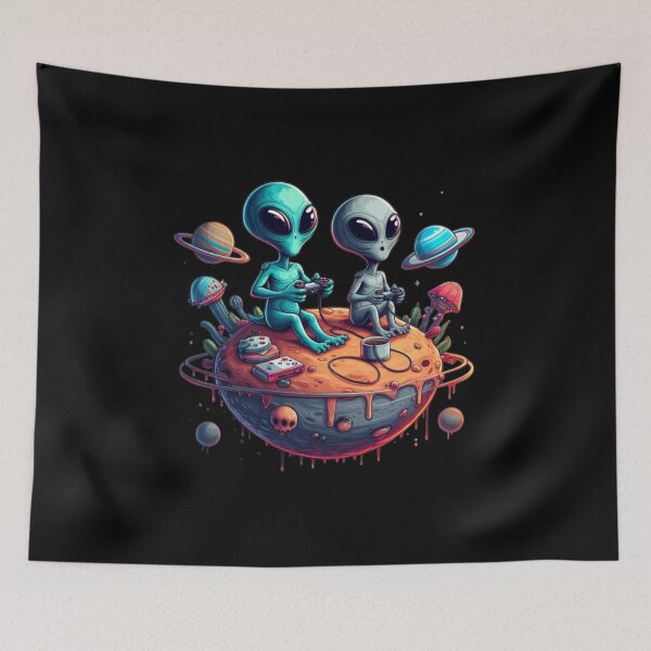Item preview, Aliens had same addictions than us - Geeks love to play games designed and sold by NovaMode.