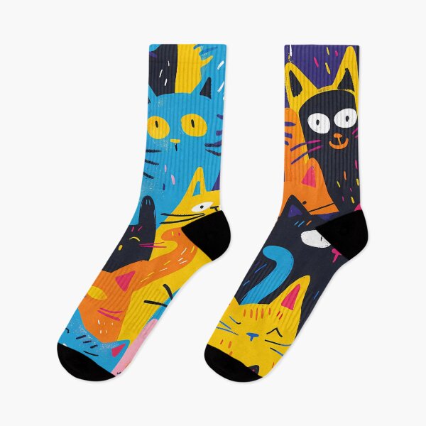 Item preview, Cats’ Colorful Serenade: A Symphony of Hues designed and sold by Ipek Morel.
