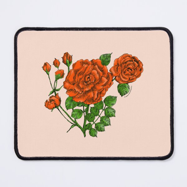 Item preview, Orange Flat Rose Bloom Double 16-25 Petals In 3+ Rows designed and sold by Rachael Taylor.