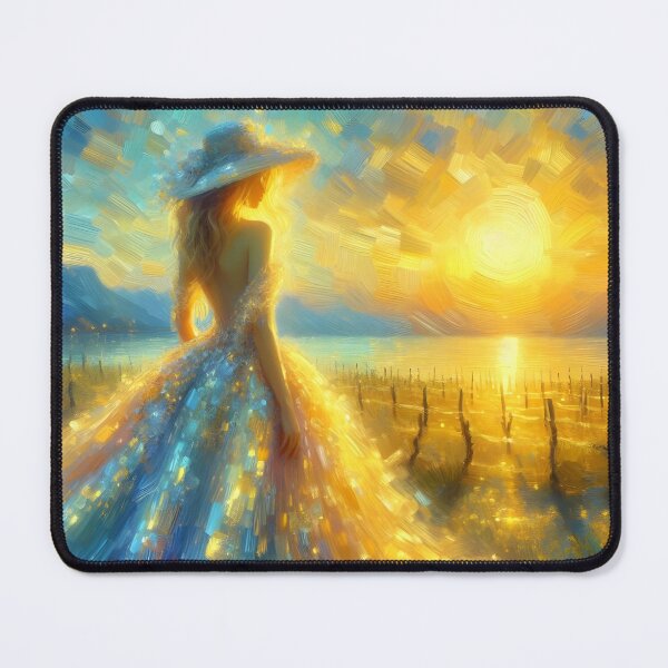 Item preview, Lady with hat in Tuscan Sunset  designed and sold by ki-mer-a.
