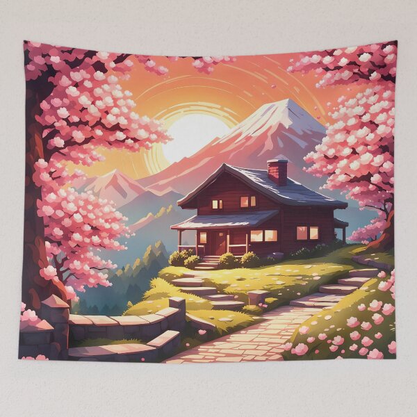 Item preview, Cherry Blossom Sunset designed and sold by VeiledVision.