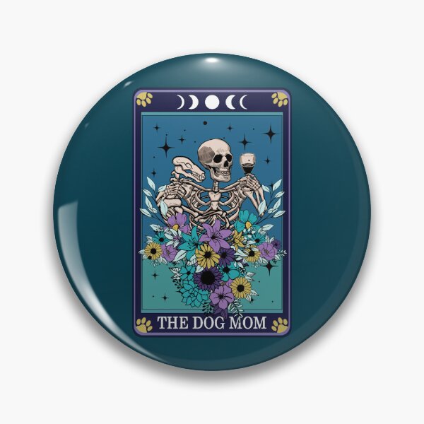 Item preview, The Dog Mom Tarot Card Skeleton designed and sold by redlinecs.