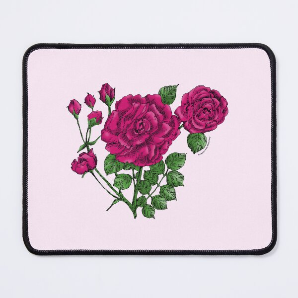 Item preview, Deep Pink Flat Rose Bloom Double 16-25 Petals In 3+ Rows designed and sold by Rachael Taylor.