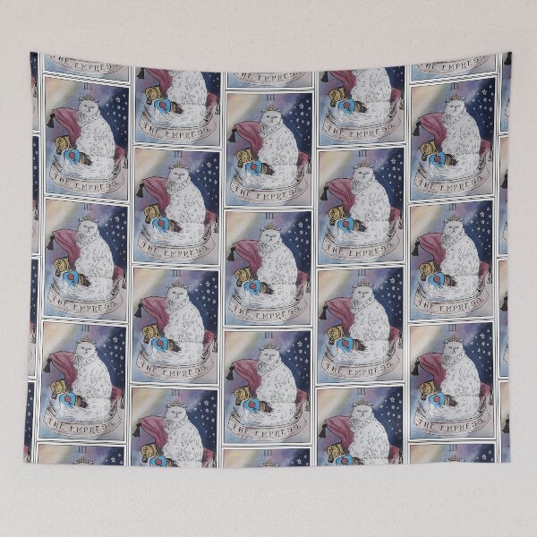 Item preview, The Empress Cat Tarot Card Funny Cat Lover Cat Mom Cat Lady designed and sold by redlinecs.