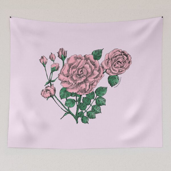 Item preview, Light Pink Flat Rose Bloom Double 16-25 Petals In 3+ Rows designed and sold by Rachael Taylor.